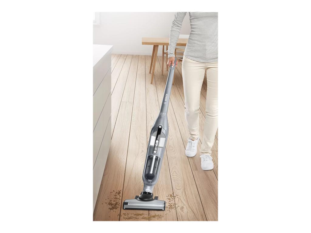 Bosch Vacuum Cleaner | BCH3P210 Series 4 | Cordless Operating | Handstick | 21.6 May | Operating Time (max) 50 Min | Silver | Warrants 24 Month(s)
