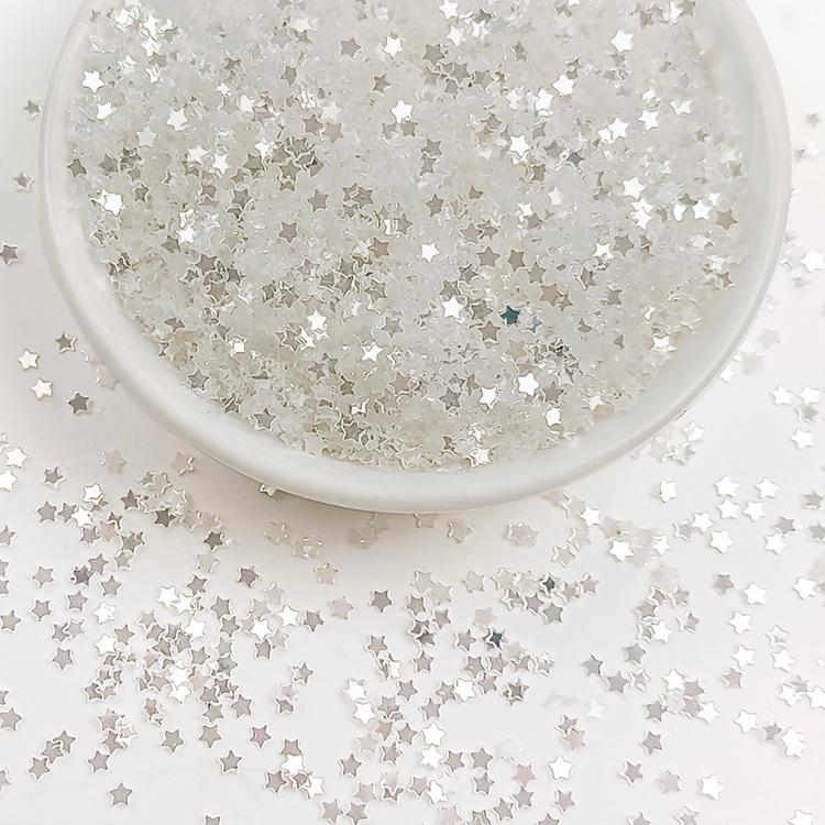 Irregular High-Flash Silver Crystal Sequin Jewelry DIY Accessories
