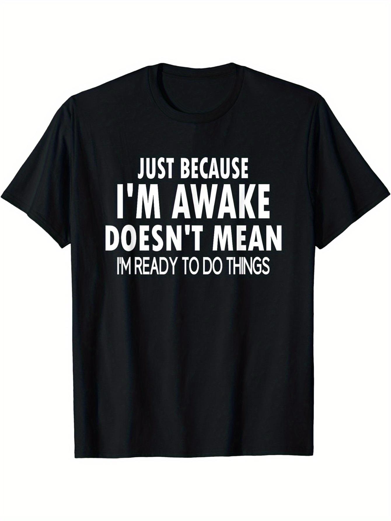 

You Have To Wear A T-shirt While Awake, Men s Casual Short Sleeved Round Neck T-shirt Suitable for Summer Outdoor Street T-sh... 5XL різнокольоровий