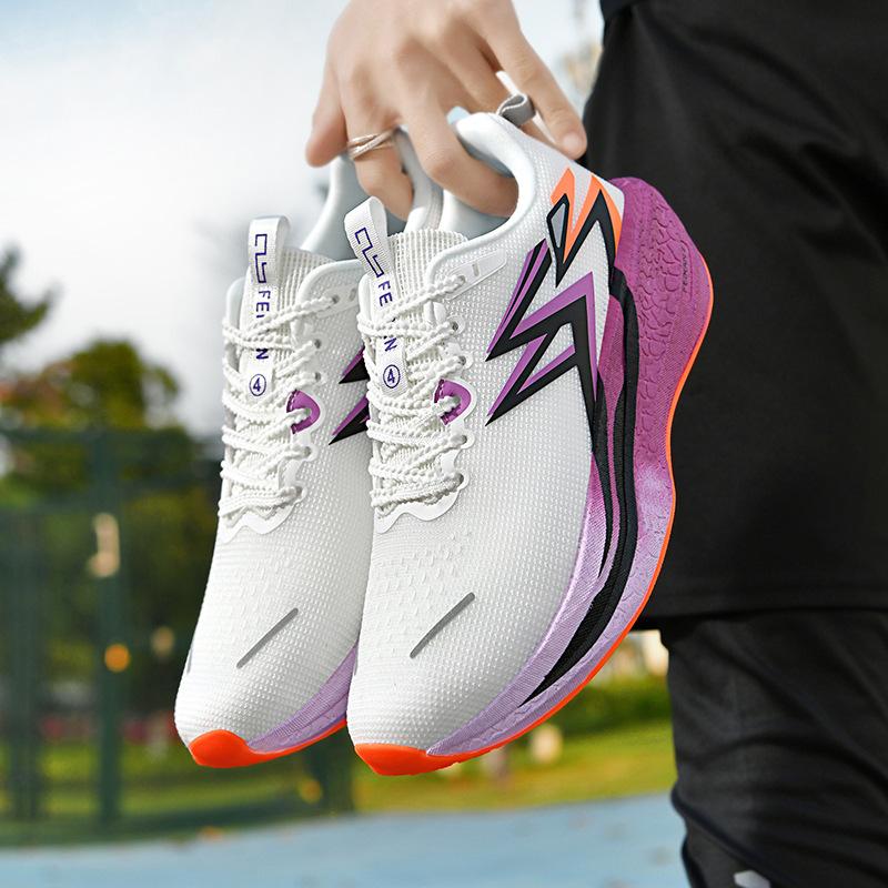 Carbon Board Running Shoes Breathable Marathon Racing Non-slip Men's Flying Electric 5U Women's Sports Running Shoes Youth Ball Couple