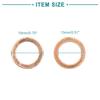 ACROPIX Car Sealing Gasket Ring Crush Washer Flat 13mm Inner Diameter Coppertone 20pcs
