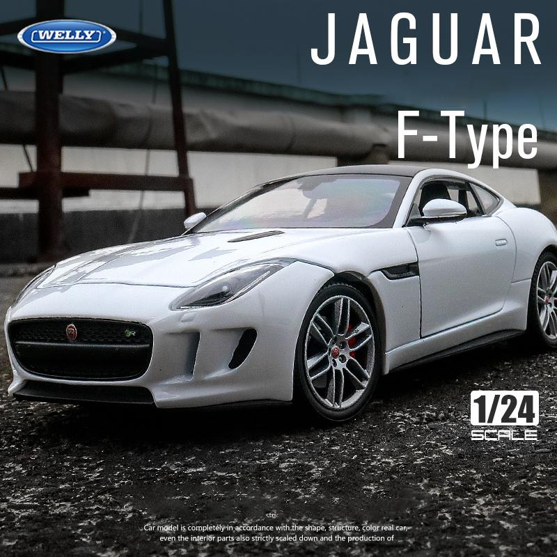 WELLY 1/24 JAGUAR F-Type Coupe Alloy Car Diecasts & Toy Vehicles Car Model Miniature Scale Model Car Toy for Children