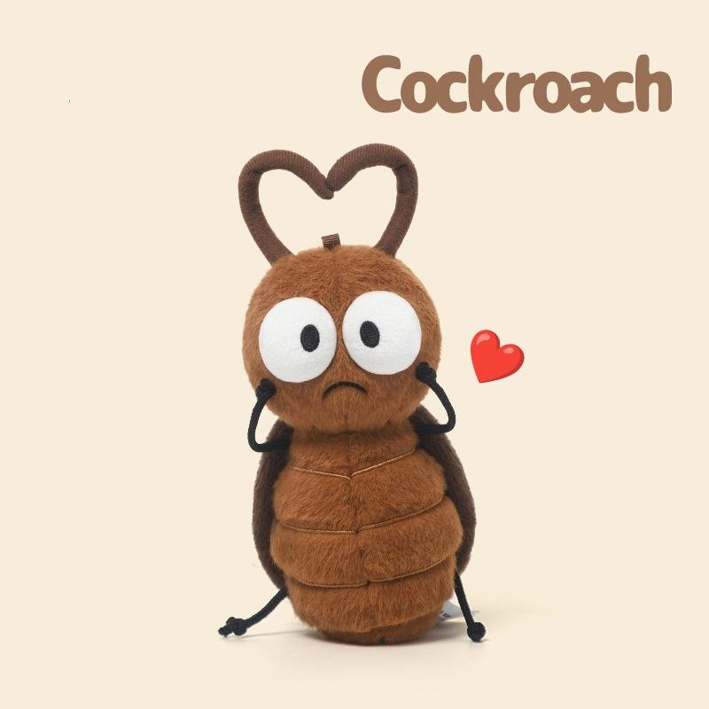 Amusing Lifelike Insect Plushy Item Realistic Mosquito Cockroach Firefly Ladybug Dragonfly Celebration Ornament Snuggly Padded Plushie Surprise