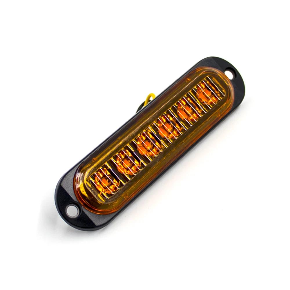 4/10pcs 6 LED 12V -24V External Side Marker Warning Tail Light Clearance Lamp Light Bar Car Truck Trailer RV Lorry Caravan ATV Bulbs 7