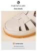 Atmungsaktive geschlossene Damensandalen für Übergrößen - Modische Hohl-Flats