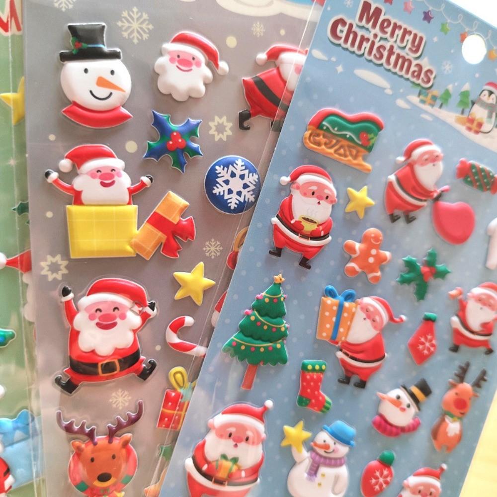 Merry Christmas Adorable Cartoon Santa Claus 3D EVA Soft Foam Stickers - DIY Decor for Journals BulingBulingStickers Store