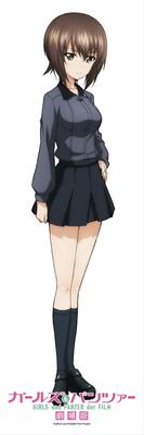 Girls Panzer the Movie Flag Nishizumi Maho & Life-size