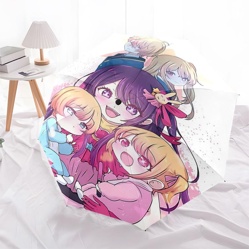 1pc Starlight Adventure: Automatic Opening Umbrella with Cute Anime Characters - Perfect for Fans, Travelers, Everyday Use, and Festive Gifts!I096