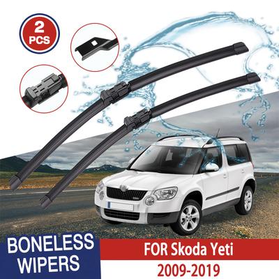Spazzole Tergicristallo Per Skoda Yeti 2009-2019 Anteriore Parabrezza Pulisci Finestrino Lunotto Ricambi Auto Spazzole Pioggia Auto 24''+19''