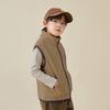 Duoduojia Boy's Contrast Trim Fleece Vest