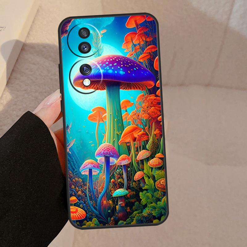 Weird Trippy Mushroom For Honor Magic V5 5 6 7 Pro Case For Honor 200 400 Lite 50 70 90 X8a X8b X9a X9b X9c Cover