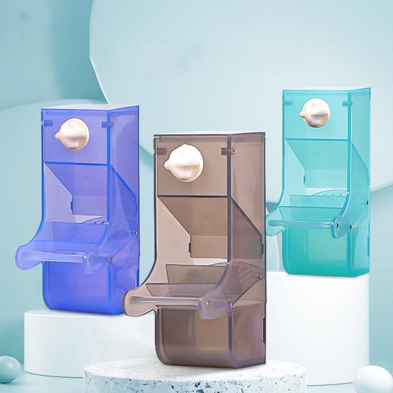 Parrot Feeder Large Capacity Splash-proof Anti-spill Bird Trough Pet Food Dispenser Bird Supplies