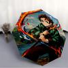 1PC Demon Slayer Automatic Folding Umbrella, Automatic Folding Umbrella with 8 Ribs, Convenient for Outdoor Use  041