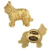 Briard, Berger De Brie II - Gold-plated Pin Brooch, Elegant Dog Ornament, Unique Pin by Brand