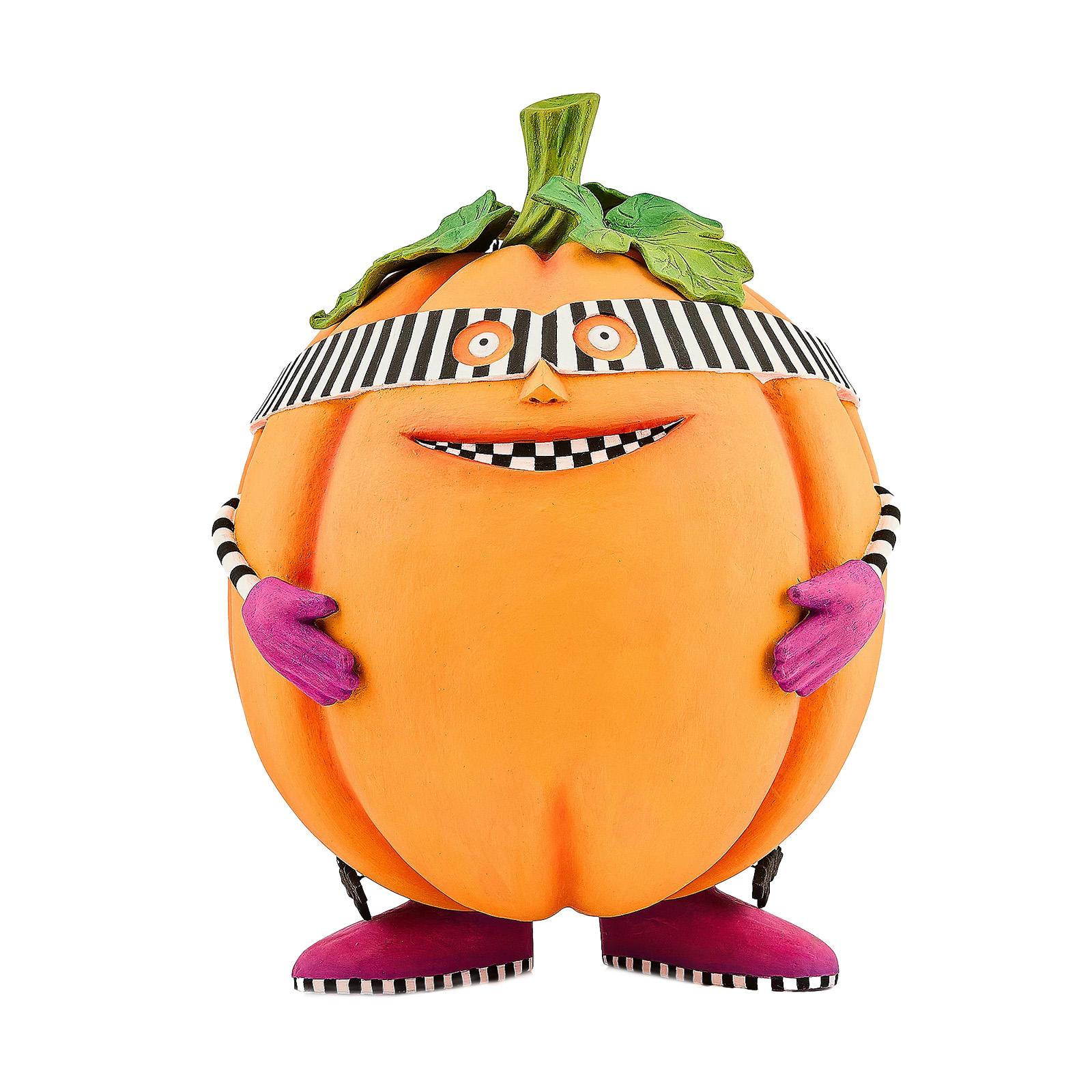 

Halloween Eyemask Pumpkin Man Resin Ornament One Size