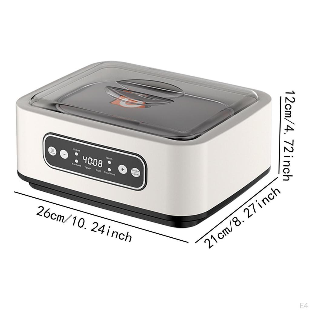 Electric Yogurt Maker Constant Temperature Heating Multifunctional Gift Home DIY Easy to Use
