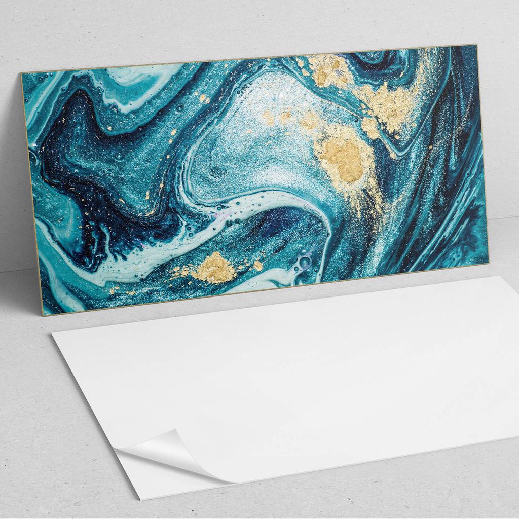 Dekoracyjny Panel Winylowy Samoprzylepny 100X50 Cm Abstrakcyjny Wzór Żywicy