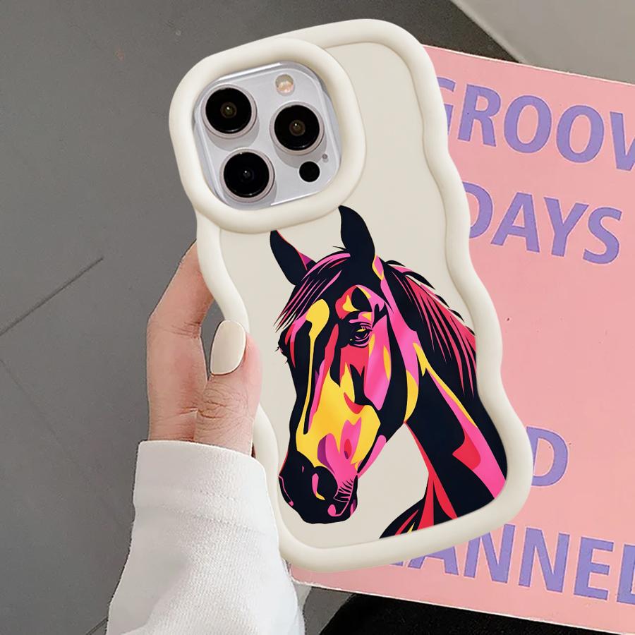 Case for iPhone XR 17 Air 16 Pro Max 8 14 11 15 Plus 12 13 Soft Phone Cover Cool Horse