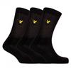 Mens Embroidered Logo Crew Socks (Pack of 3)