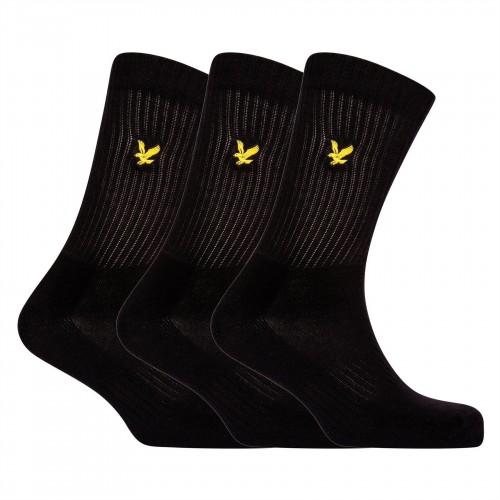 Lyle & Scott Mens Embroidered Logo Crew Socks (Pack of 3)