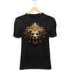 Tribal Lion Skull III T-Shirt – Fire Mane, Ancient Gold Ornaments