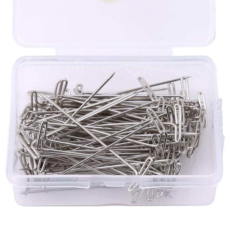 50 PIÈCES/100 PIÈCES Pack de Perruques Épingles T en Acier pour le Blocage du Tricot, le Modélisme et les Loisirs Créatifs