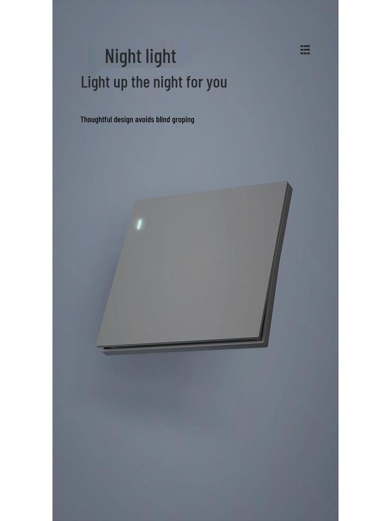 Bardzo cienki Typ 86 Jasnoszary 16A Pojedynczy Gang Podwójny/Wielokrotny Wyłącznik Gniazdo