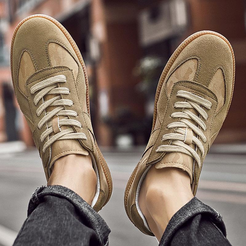 Yeni Nubuk Deri Babetler Uygun Günlük Ayakkabılar Rahat Yumuşak Taban Oxford Ayakkabılar Yüksek Kaliteli Hakiki Deri Dış Mekan Spor Ayakkabıları