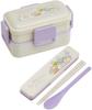 Skater Bento Sumikkogurashi Rabbit Garden Soft Made In Japan Box, Design, 600ml, Antibacterial, Serving, Dome-Shaped Lid, Two-Tier, (PFLW4AG-A)