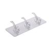 Transparent Plastic Glue Hooks Kitchen Bathroom Hooks Nail-Free Wall Hanger