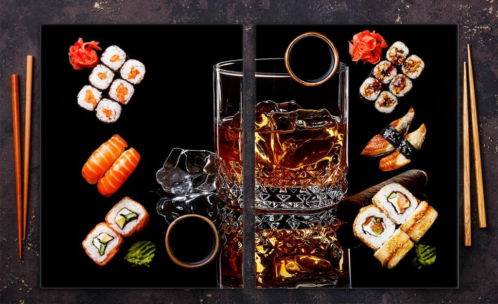 Szklana płyta ochronna na kuchenkę 2x40x52 Whisky