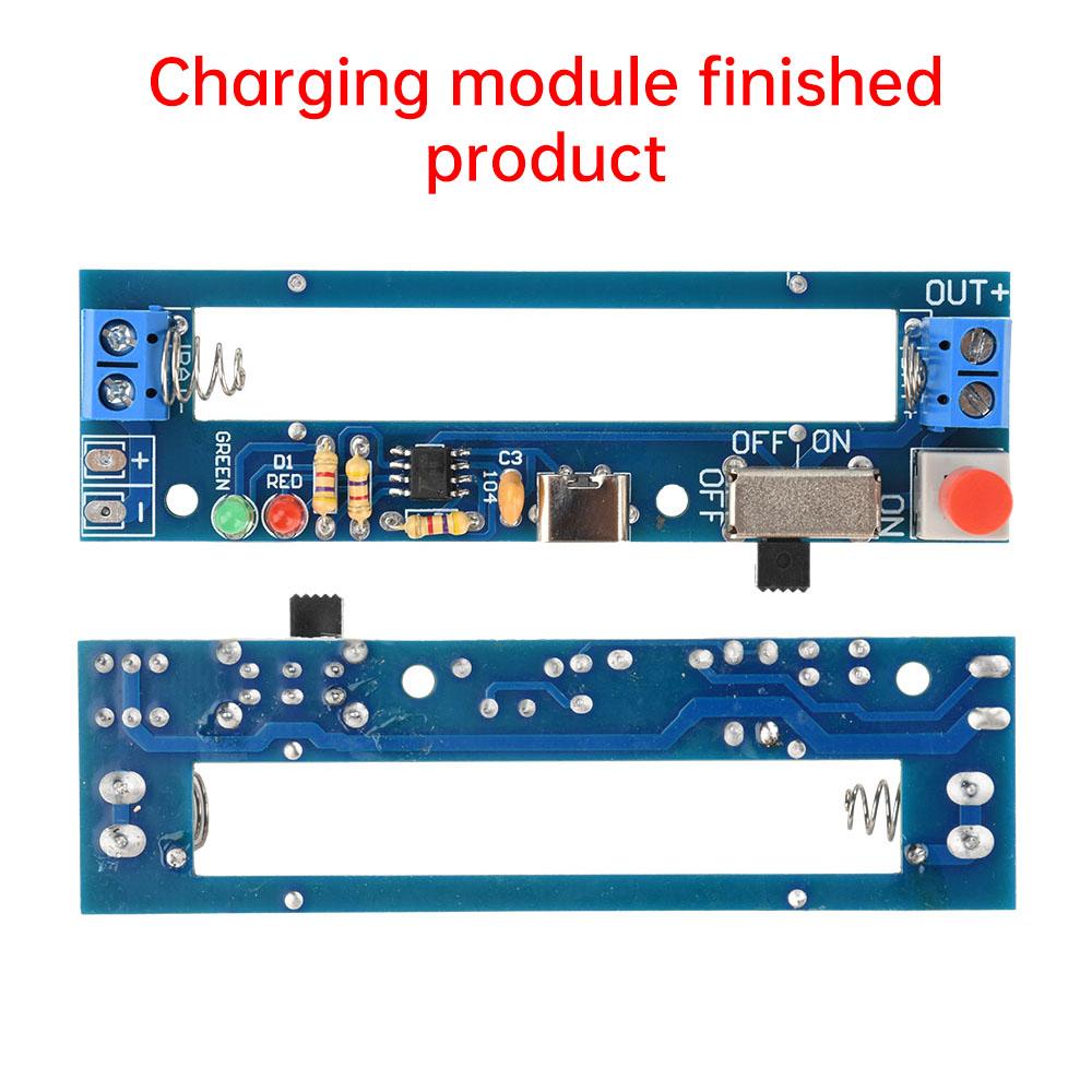 Li-ion Battery Holder DC1.7V Power Bank Battery Charging Module 1861O Battery Holder with Type C Port