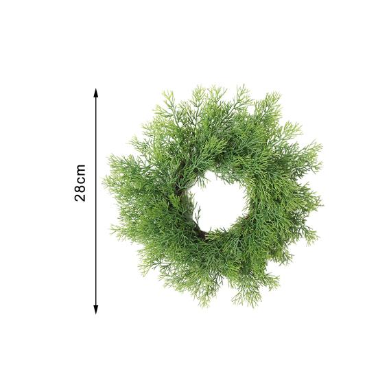 Artificial Garland Decorative Simulation Ring Shape Hanging Door Wreath Pendant for Home
