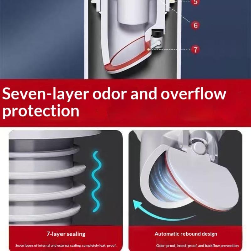 Кільце-ущільнювач каналізаційного отвору для ванної кімнати, проти запаху, герметичне, заглушка для каналізаційної труби кухонної мийки, з'єднувач-заглушка для підлогового зливу пральної машини, 1 шт.