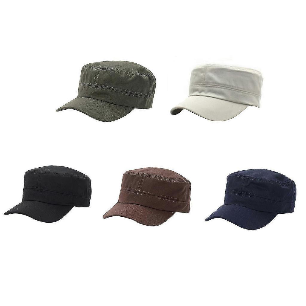 Long Brimmed Cotton Hat for Women Men Adjustable Solid Color CricketHat Summer Sun Cap Female Breathable Camping Hats Brown