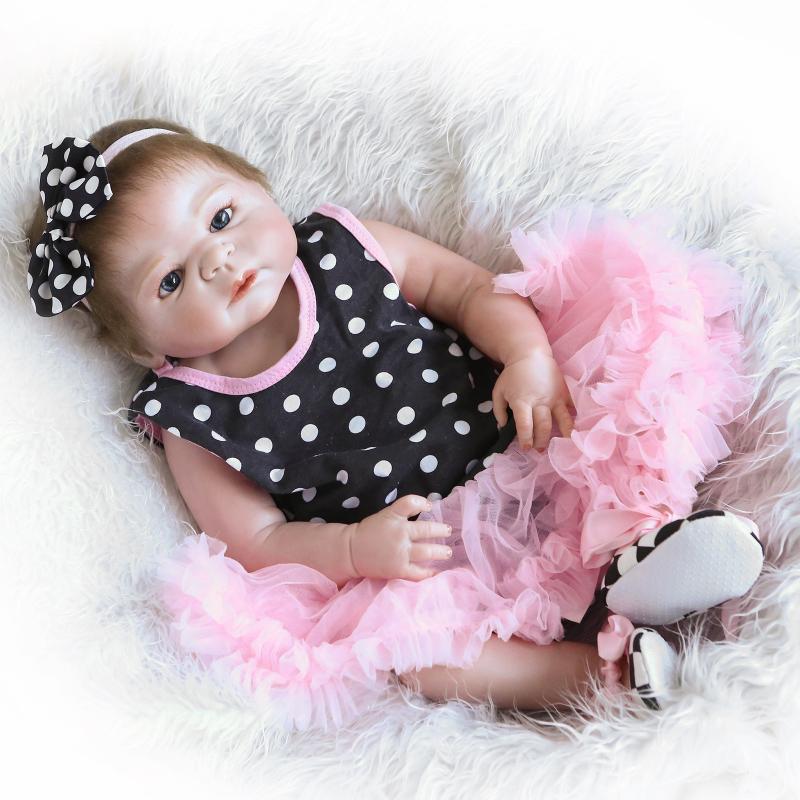 57CM Reborn Baby Already Painted Finished Bebe Doll Same As Picture Lifelike Soft Touch 3D Skin Visible Veins Art Doll