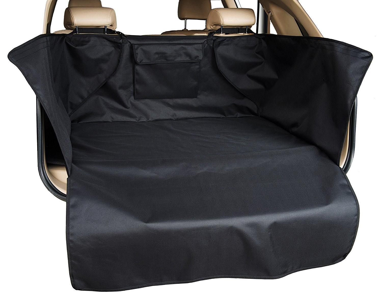 

Однослойный водонепроницаемый коврик для собаки в машину: Полностью закрытый, пыленепроницаемый коврик в задний багажник 175x105 cm чёрный