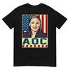 AOC Alexandria Ocasio-Cortez Pop Art Vintage USA America T-Shirt