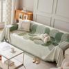 Stripe Geometry Chenille Living Room Sofa Towel Four Seasons Universal Couch Blanket Soft Non Slip Sofa Full Protective Cover