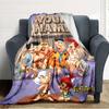 Name Custom the Flintstones Print Flannel Blanket High Quality Warm Comfortable Cover for All Seasons Perfect for Gifts Home Decor