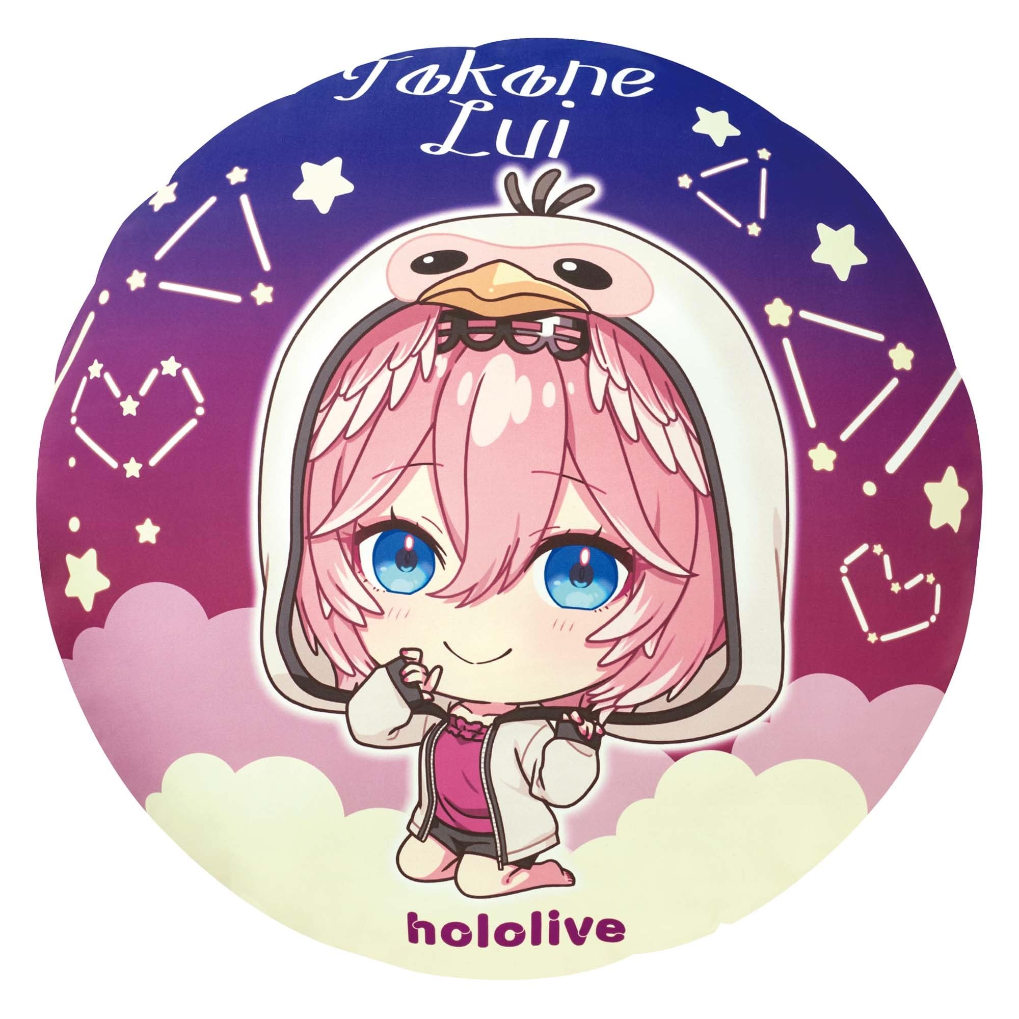 Hololive IF petit round cushion Takamine Rui 50cm #hololive approx.