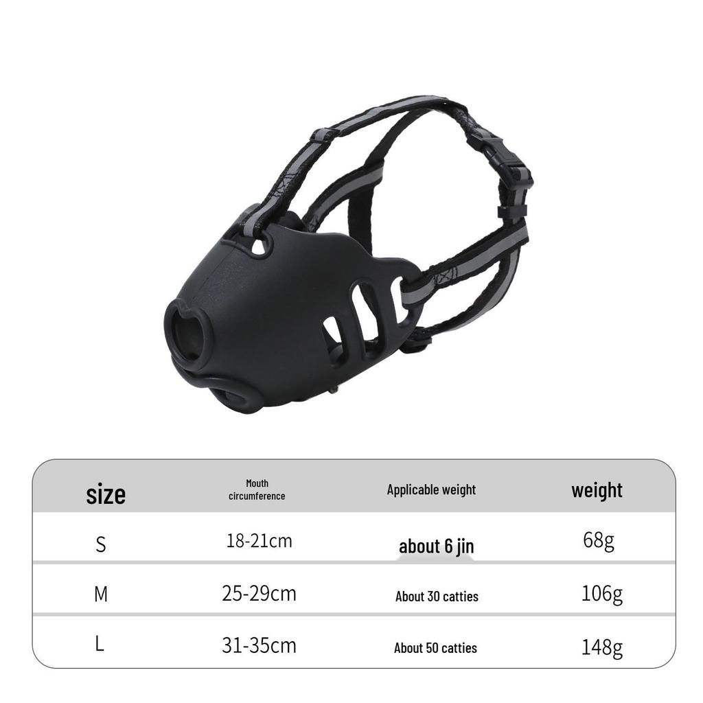 Douyin Rhinoceros Silicone Dog Muzzle: Anti-Bite, Anti-Bark, Anti-Eating for Medium To Large Dogs