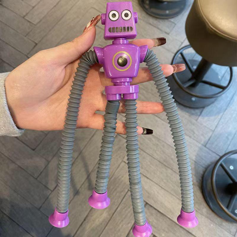 Saugnapf Vielfalt Roboter Cartoon Niedlichen Tier Teleskop Rohr Dekompression Sensorischen Komfort Spielzeug Rohr Kinder Vent