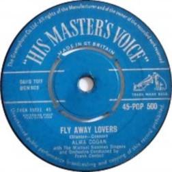 7inch Record ALMA COGAN - Fly Away Lovers 45POP500 His Master's Vo 1958 UK Pop Used