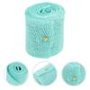 Sky Blue Jute Burlap Ribbon Roll 2M Length 6Cm Width Natural Texture Craft Wrap Wedding Christmas Decoration Burlap Ribbon Blue