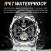 BINBOND Mechanical Wristwatches For Men Tourbillon Luminous Waterproof Automatic Men's Watch Original Skeleton Luxury Reloj