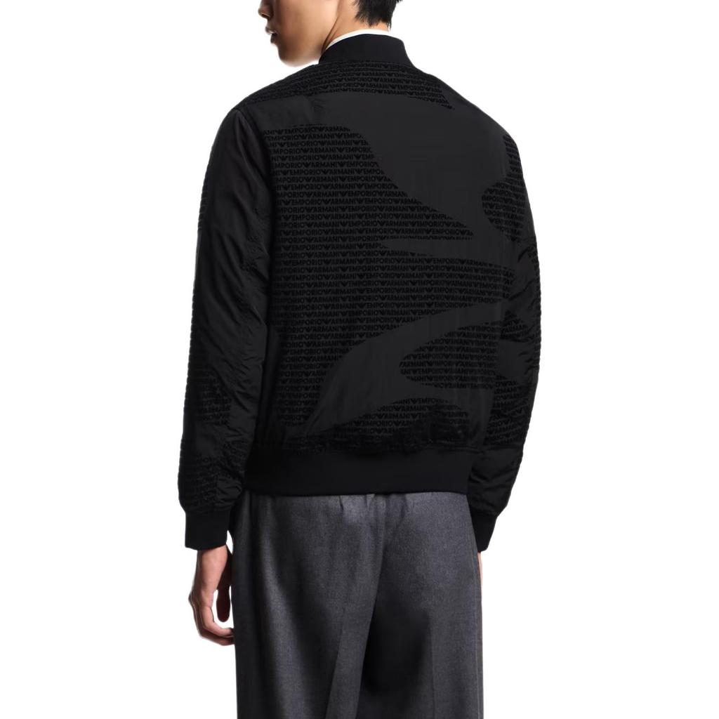 Emporio Armani Logo Printed Zipped Bomber Jacket EM003783-AF19870-FC252