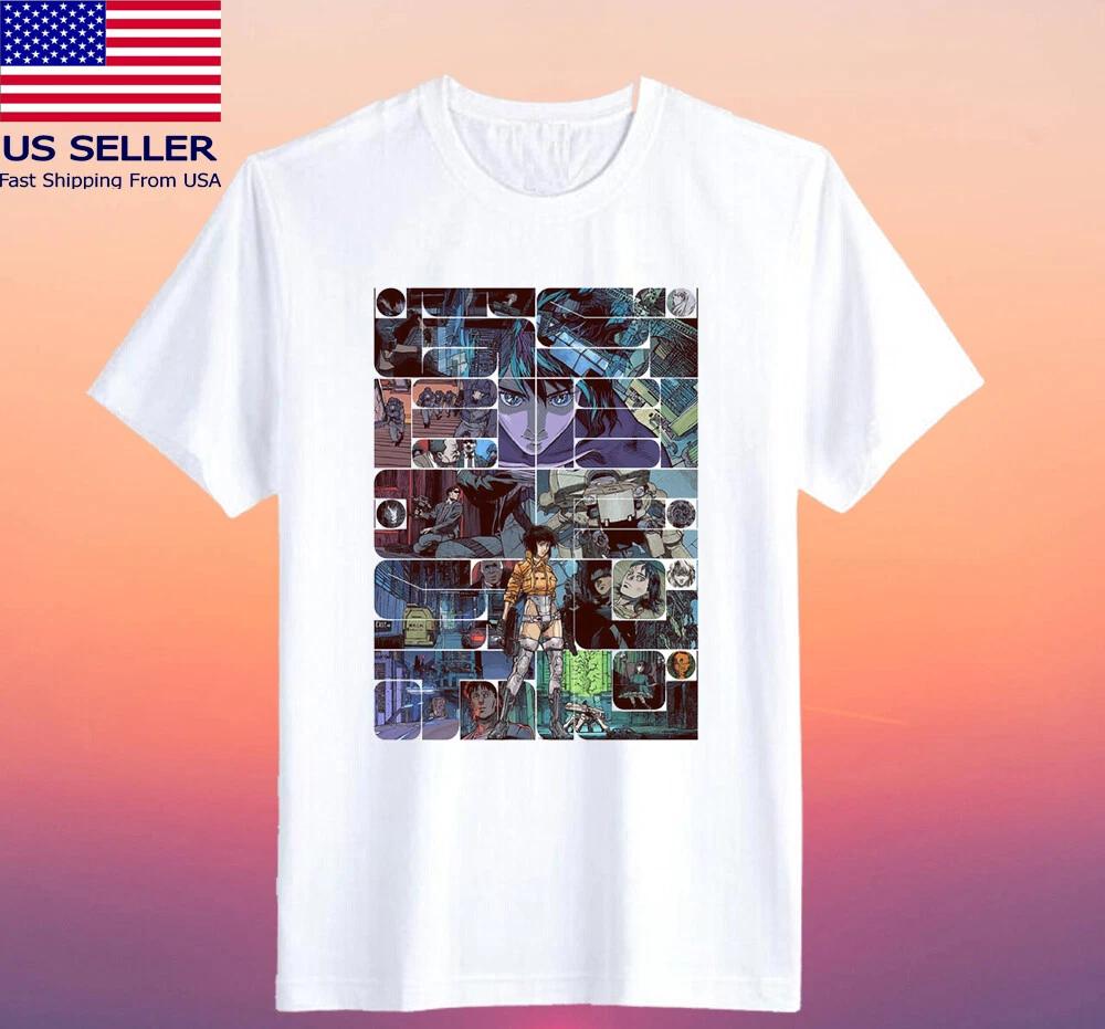 Ghost in The Shell Anime White Size S-5XL 2XL