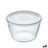Kulatý obědový box - Pyrex - Cook & Freeze - 1,6 L - 17 x 17 x 12 cm - Průhledný