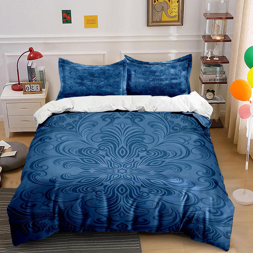 Floral-inspired ornate swirls. Bedding sets Duvet cover sets Duvet covers Pillowcases(1 * Duvet Cover 2 * Pillowcases without duvet insert)